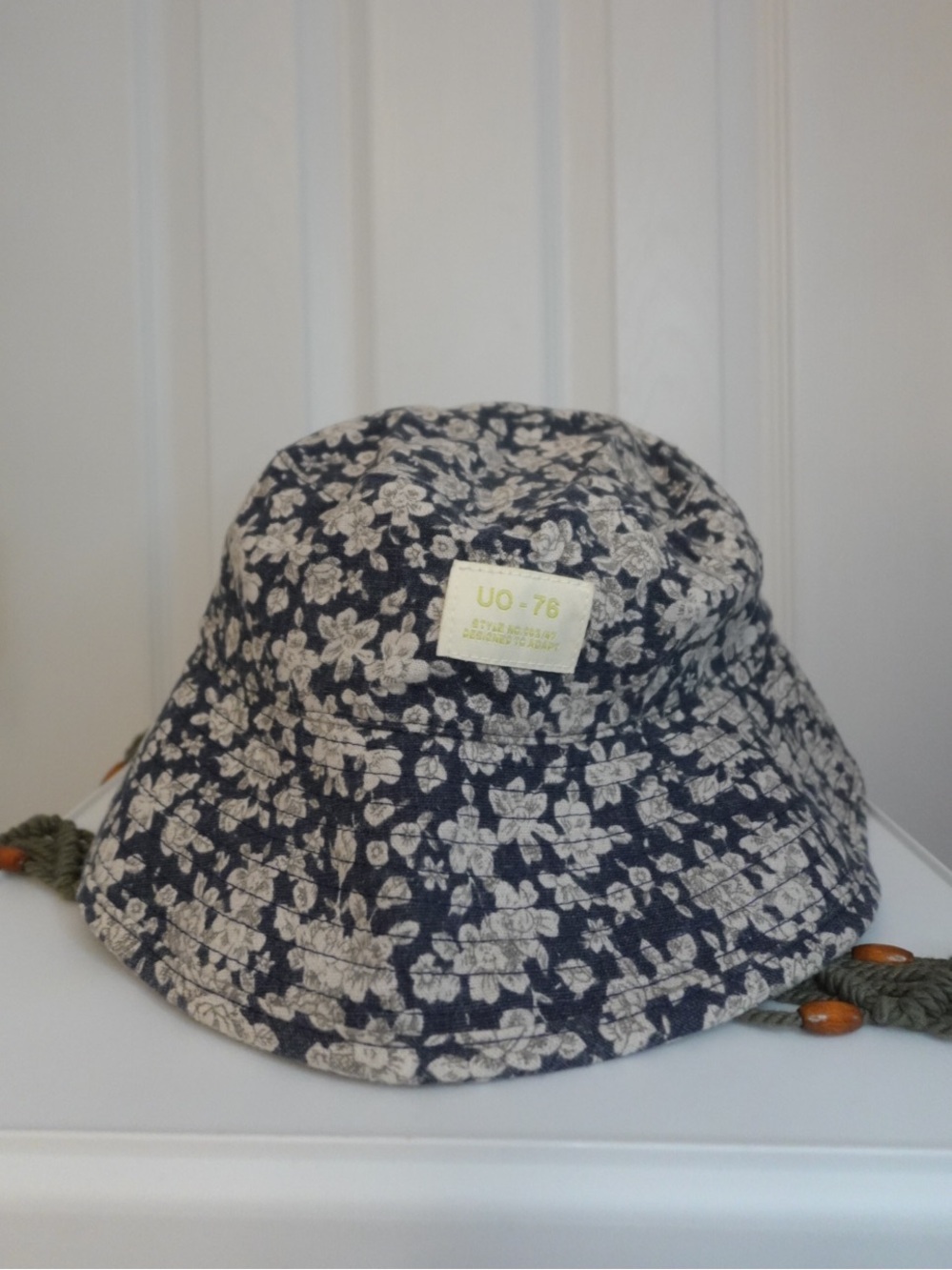Navy Floral Bucket Hat